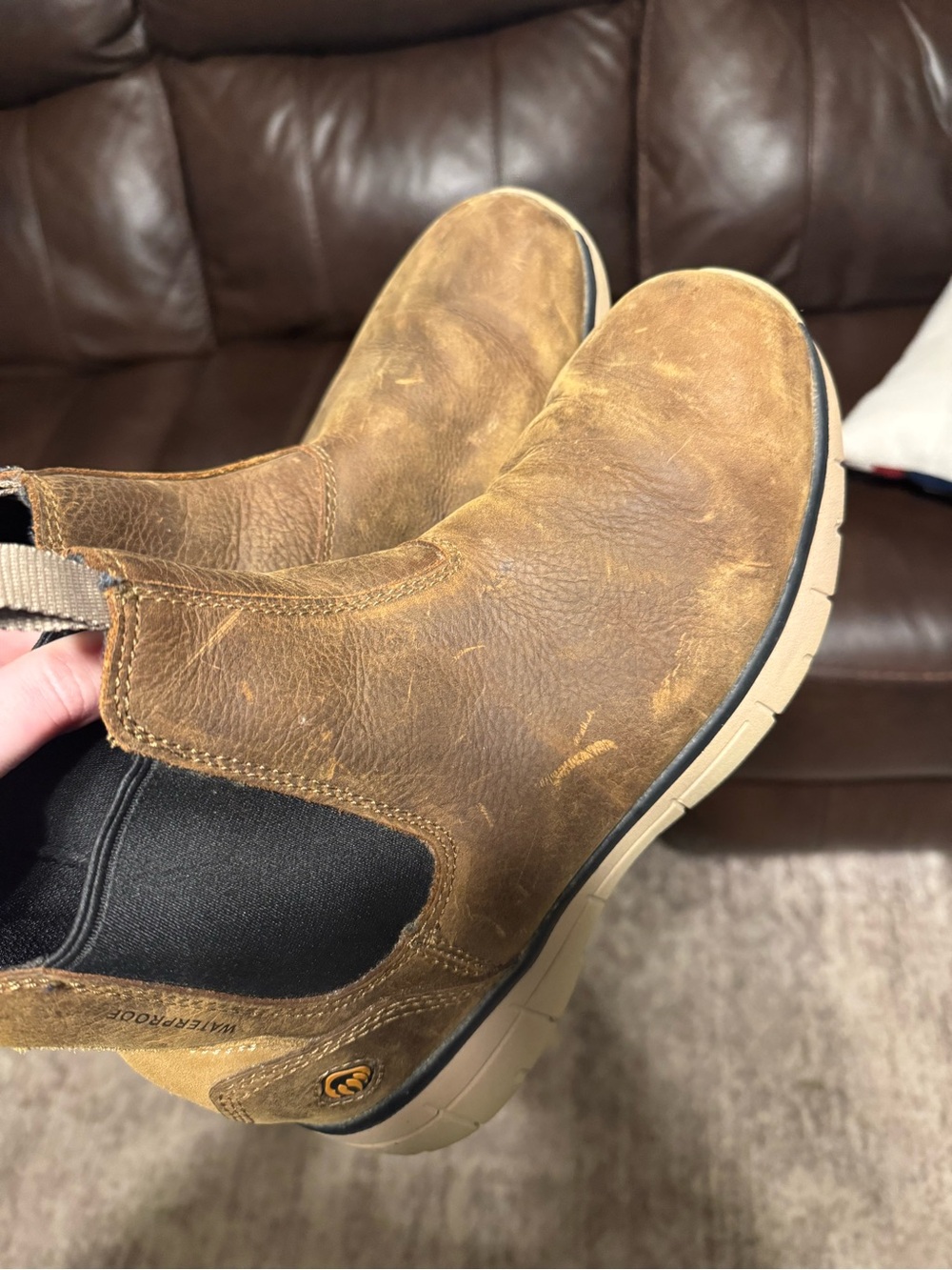 Wolverine Tan waterproof Work Boots